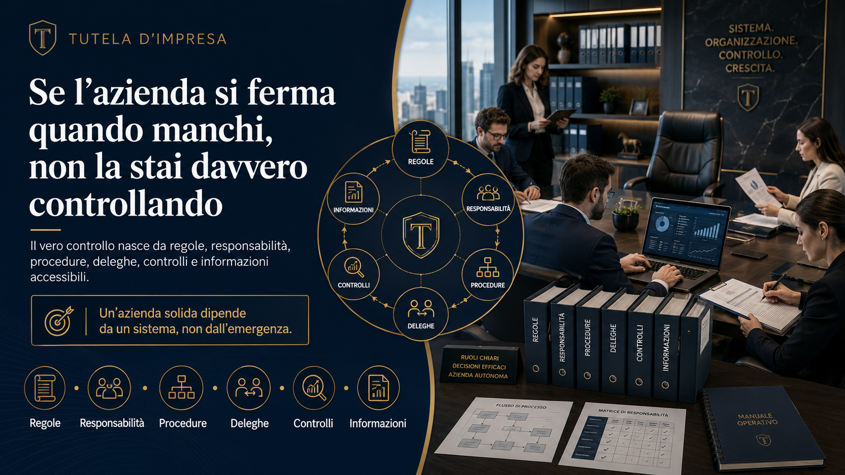Se l’azienda si ferma quando manchi, non la stai davvero controllando